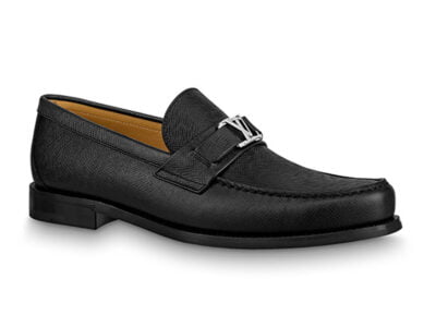 Giày Loafer Louis Vuitton Major loafer da taiga màu đen Best Quality